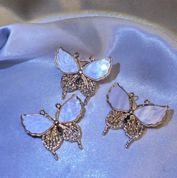 "3" Butterfly ABALONE Pins - Picture 4 of 4